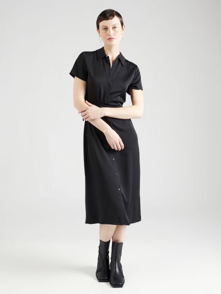 Priliehavé košeľové šaty Calvin Klein čierna
