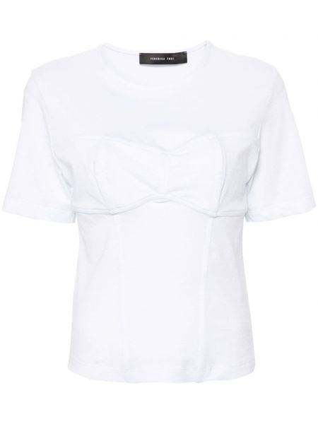 Medvilninis marškinėliai Federica Tosi balta