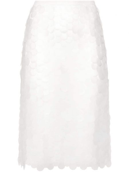 Φούστα με διαφανεια 16arlington λευκό
