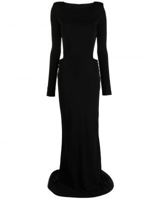 Вечерна рокля с кристали Just Cavalli черно