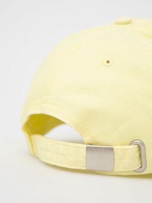 Bombažna kapa s šiltom Pepe Jeans rumena