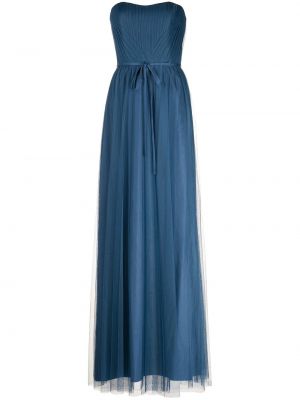 Vakarinė suknelė iš tiulio Marchesa Notte Bridesmaids mėlyna