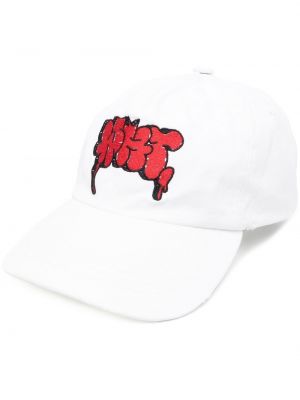 Brodert cap Off-white hvit