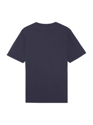 Camiseta manga corta de cuello redondo Maison Kitsuné azul