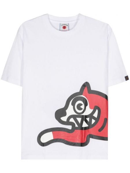 Βαμβακερή μπλούζα με σχέδιο Icecream λευκό