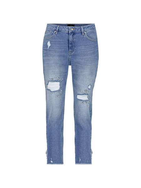 Zerrissene skinny jeans Monari blau