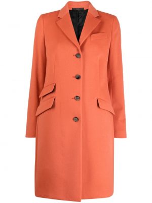 Gyapjú kabát Paul Smith narancsszínű