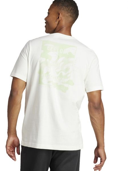 Хлопковая футболка Adidas Sportswear зеленая