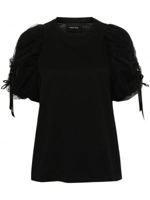 Medvilninis marškinėliai Simone Rocha juoda