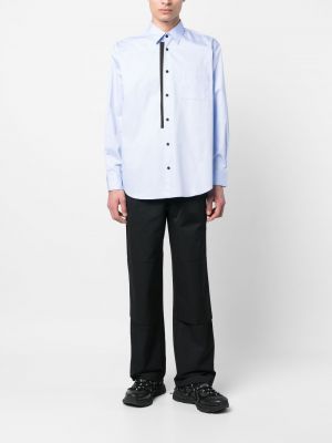Kokvilnas krekls ar kabatām Gr10k zils