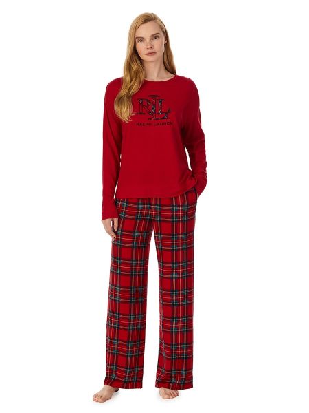 Pijama a cuadros manga larga Polo Ralph Lauren