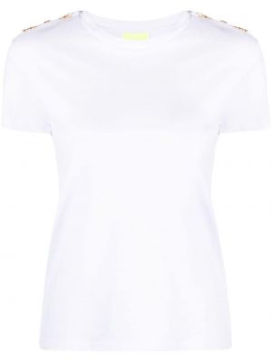 Bavlnené tričko Elisabetta Franchi biela