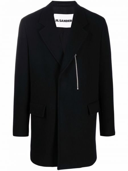 Палто с цип Jil Sander черно