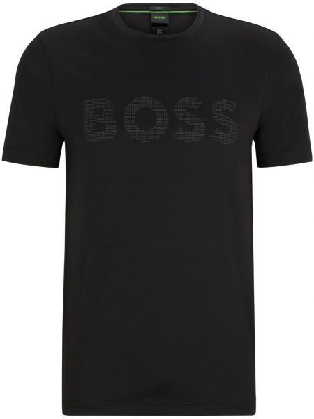 T-shirt mit print Boss schwarz