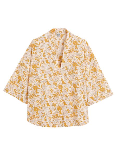 Blusa de flores con estampado La Redoute Collections amarillo