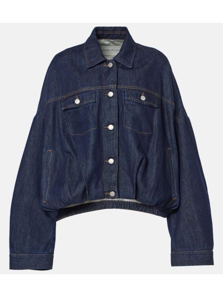 Overdimensioneret denimjakke Dries Van Noten blå