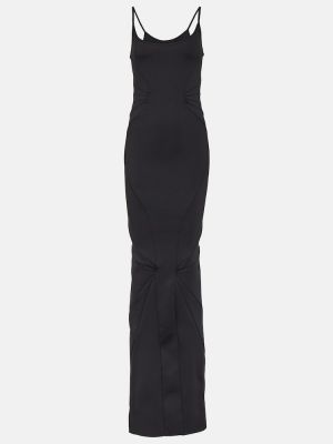 Μάξι φόρεμα από ζέρσεϋ από νεοπρένιο Rick Owens μαύρο