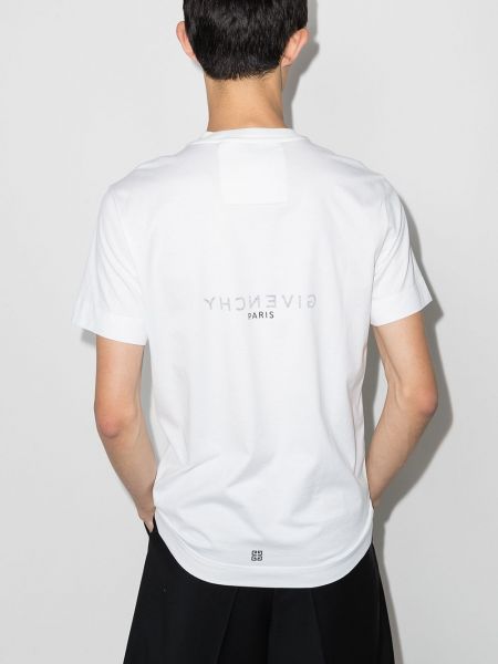 Bavlněné tričko s potiskem Givenchy bílé