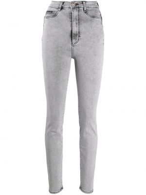 Jeans skinny a vita alta Philipp Plein grigio