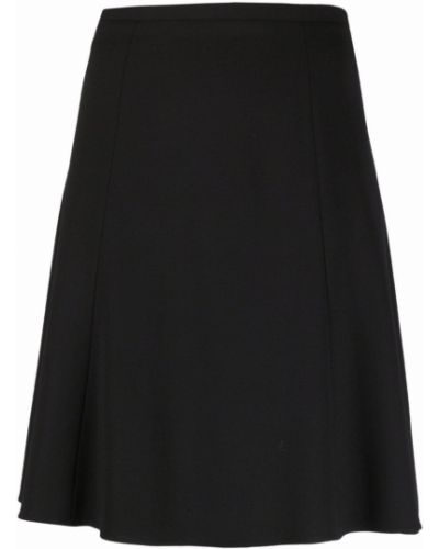 Falda de cintura alta Emporio Armani negro
