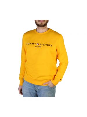 Bluza z kapturem Tommy Hilfiger żółta