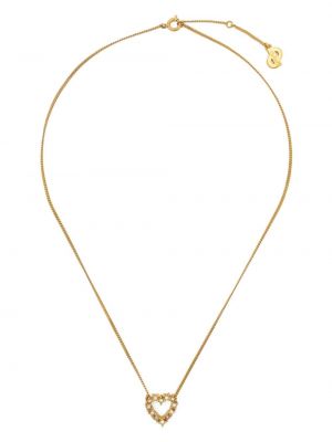 Μενταγιόν με μοτίβο καρδιά Christian Dior χρυσό