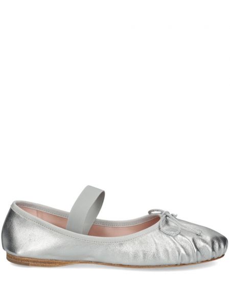 Pantofi Pretty Ballerinas argintiu