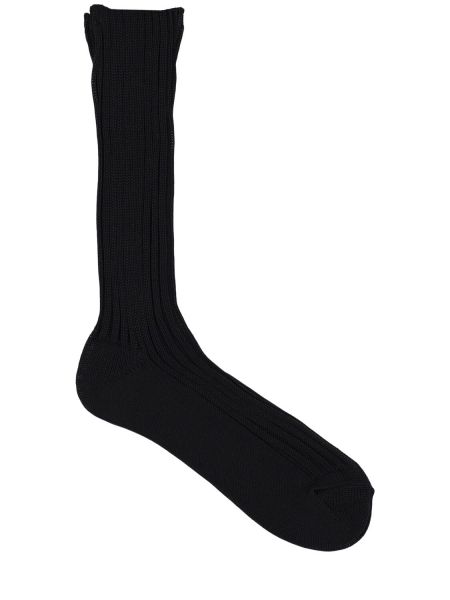 Calcetines de algodón Auralee negro