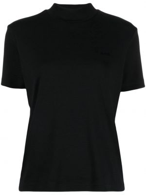 Bavlněné tričko s potiskem A.p.c. černé