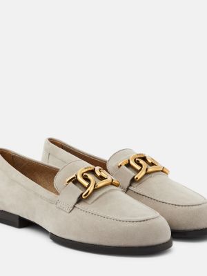 Loafers σουέντ Tod's γκρι