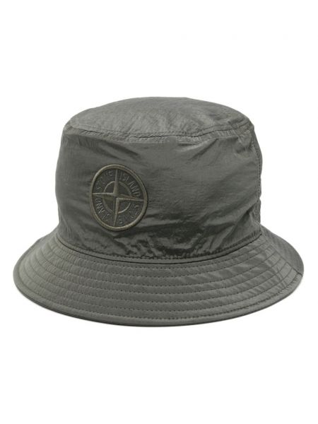 Broderet hat Stone Island grøn