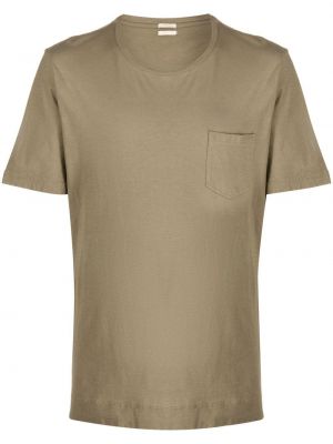Βαμβακερή μπλούζα από ζέρσεϋ Massimo Alba πράσινο