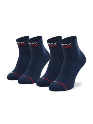 Ψηλές κάλτσες Tommy Jeans μπλε