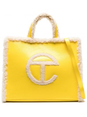 Τσάντα shopper Ugg κίτρινο