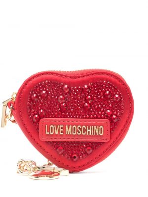 Portfel z kryształkami w serca Love Moschino
