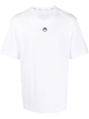 Bavlněné tričko Marine Serre bílé