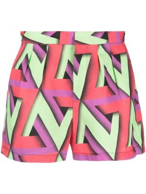 Kratke hlače s potiskom z abstraktnimi vzorci Rachel Comey zelena