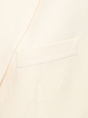 Krepová hedvábná vlněná bunda Valentino