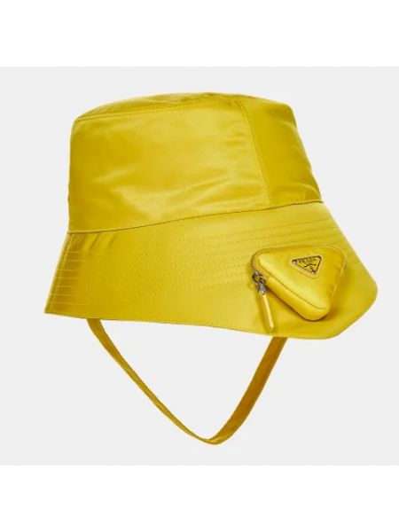 Sombrero retro Prada Vintage amarillo