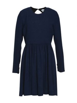 Mini-abito in viscosa Victoria Victoria Beckham blu
