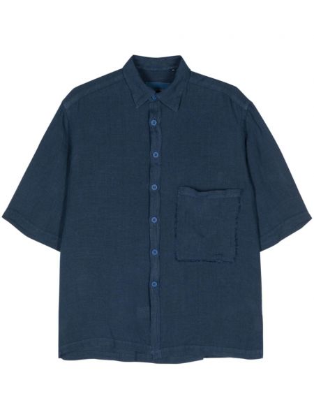 Chemise en lin Costumein bleu