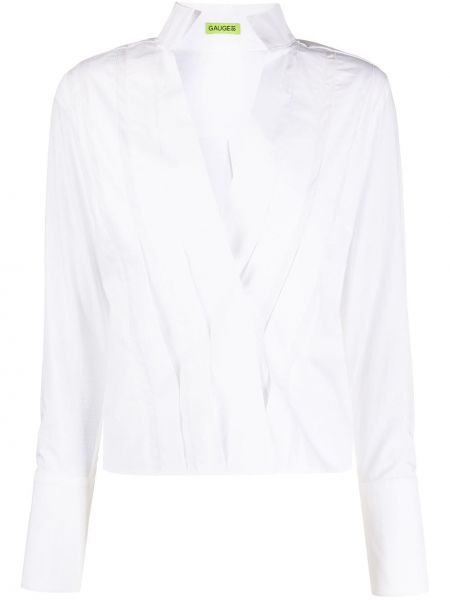 Camisa plisada Gauge81 blanco