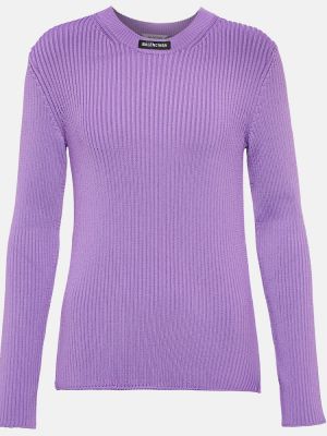 Sweter Balenciaga, fioletowy