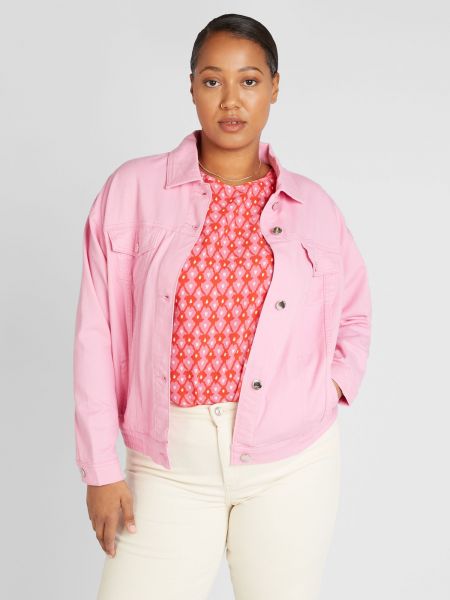 Prehodna jakna Only Carmakoma roza