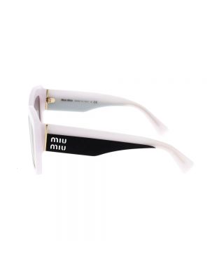 Gafas de sol oversized bootcut Miu Miu blanco