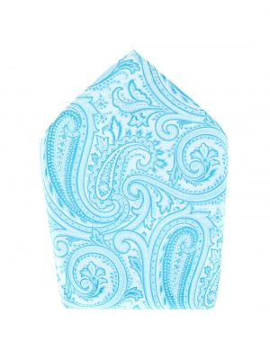 Шелковый платок с узором пейсли Trafalgar синий