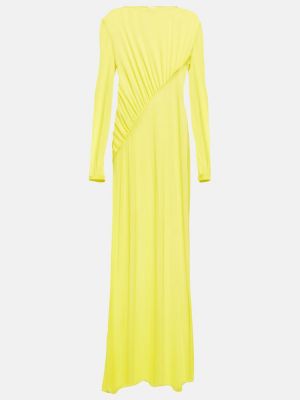 Μάξι φόρεμα Saint Laurent κίτρινο