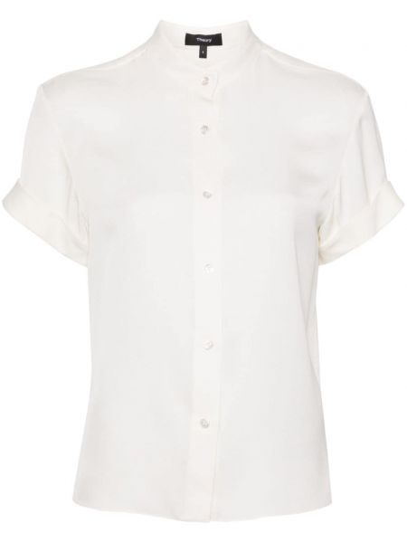 Svilena košulja Theory bijela