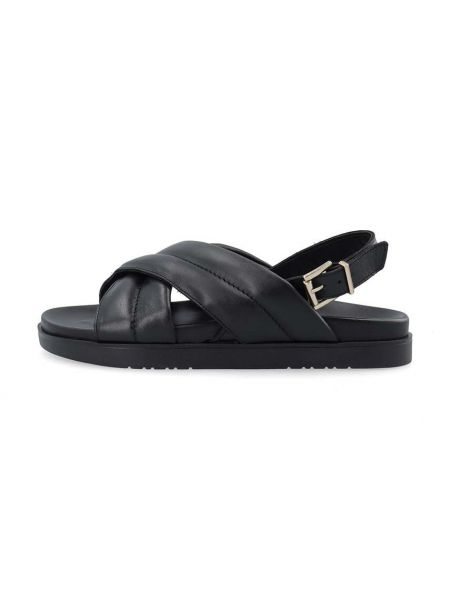 Usnjene sandali Bianco črna