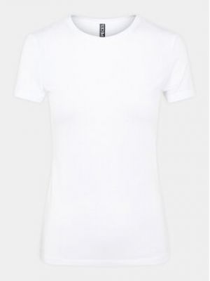 T-shirt slim Pieces blanc